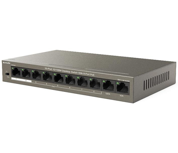 Tenda TEF1110P 8 portów Fast Ethernet Poe 63W - 1375625 - zdjęcie